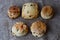 A selection of fresh scones