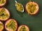 Selection of Fresh Tropical Passion Fruits