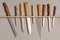 Selection of kitchen knives