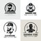 A selection of logos for electricians and construction firms and shops. Brutal men and text