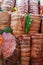 Selection Of Meat Joints Displayed In Butchers Store