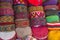 Selection of traditional hats for sale, Manali, Northern India