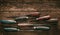 Selection of wooden handled vintage screwdrivers