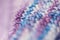 Selective focus abstract of fragment of seamless knitted patterns