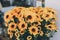 A selective focus shot of cute yellow flowers adding more beauty to the room blooming on a spring day