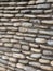 Selective focus stone wall blurred of background