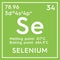 Selenium. Other Nonmetals. Chemical Element of Mendeleev\\\'s Periodic Table.. 3D illustration