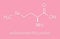 Selenomethionine amino acid molecule. Selenium containing natural analog of methionine. Skeletal formula.