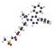 Selexipag pulmonary arterial hypertension drug molecule. 3D rendering. Atoms are represented as spheres with conventional color