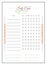 Self care checklist minimalist planner page design