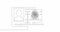 Self drawing line animation profile fingerprint biometric documents continuous line drawn concept video