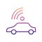 Self driving car nolan icon. Simple thin line, outline vector of New Technologies icons for ui and ux, website or mobile