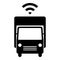 Self driving truck icon