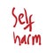 Self harm prevention. World Suicide Prevention Day September 10 design concept