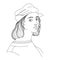 Self portrait of a young Italian Renaissance artist & architect Raphael Santi in a cap