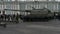 Self-propelled gun `Coalition` on the Palace Square in St. Petersburg