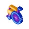 Self-Propelled Wheelchair Equipment isometric icon