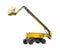 Self propelled wheeled boom lift with telescoping boom and basket