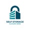 Self storage logo design template