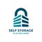 Self storage logo design template