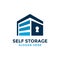 Self storage logo design template