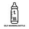 Self warming bottle