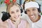 Selfie, christmas and call center with a man and woman consultant team working in customer service. Face, crm and