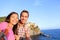 Selfie - couple in love in Cinque Terre, Italy