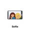 selfie, female, smartphone color icon. Element of friendship icon. Premium quality graphic design icon. Signs and symbols