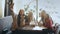 Selfie Four women sitting in a cafe