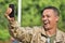 Selfie Of Minority Male Soldier