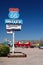 SELIGMAN ARIZONA, USA - AUGUST 14. 2009: Motel sign of Roadkill Cafe at Route 66