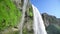 Seljalandfoss waterfalls in Iceland, summer season