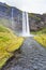 Seljalands River and Seljalandsfoss waterfall