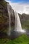 Seljalandsfoss. Beautiful waterfall in Southern Iceland.