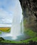 Seljalandsfoss, Beautiful waterfall in Southern Iceland near Eyjafjallajokull glacier