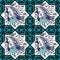 Seljuk style Iznik seamless pattern