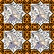 Seljuk style Iznik seamless pattern