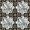 Seljuk style Iznik seamless pattern