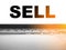 Sell is an ultrabook shopping concept. Selling on a freelancer`s work laptop