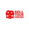 Sell Your House Home icon, sign, logo