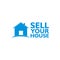 Sell Your House Home icon, sign, logo