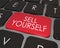 Sell Yourself Computer Keyboard Red Key Promotion Marketing