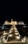 Sellin pier with stairs at night. On the island of RÃ¼gen in Germany