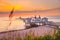 Sellin Pier at sunrise, Baltic Sea, Germany