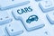 Selling buying car cars online button blue computer keyboard