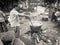 Selling food on the street in Hyderabad, India.