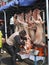 Selling fresh meat in Shanghai& x27;s Friday Muslim market ,China