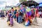 Selling handmade kites on All Saints Day, Santiago Sacatepequez, Guatemala