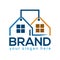 Selling House logos, flat design. Vector Illustration on white background